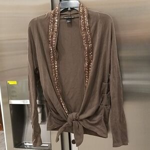 💕GOLD HAWK💕 Silk Cashmere Open Shawl Cardigan